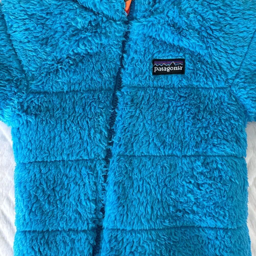 Patagonia Infant 3M Reversible Tribbles Bunting Snowsuit Turquoise Stripe NWT